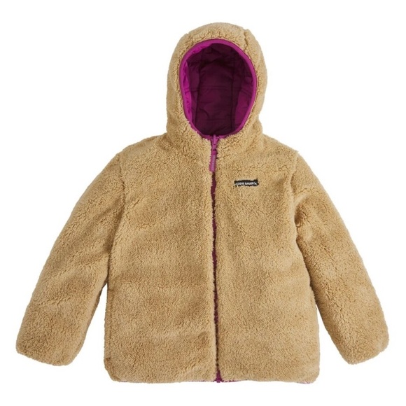Eddie Bauer • Youth Reversible Jacket (Magenta and Navy and Sherpa) - Picture 6 of 9